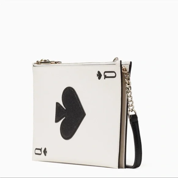 kate spade Lucky Draw Queen of Spades Card Crossbody Bag - Picture 4 of 17
